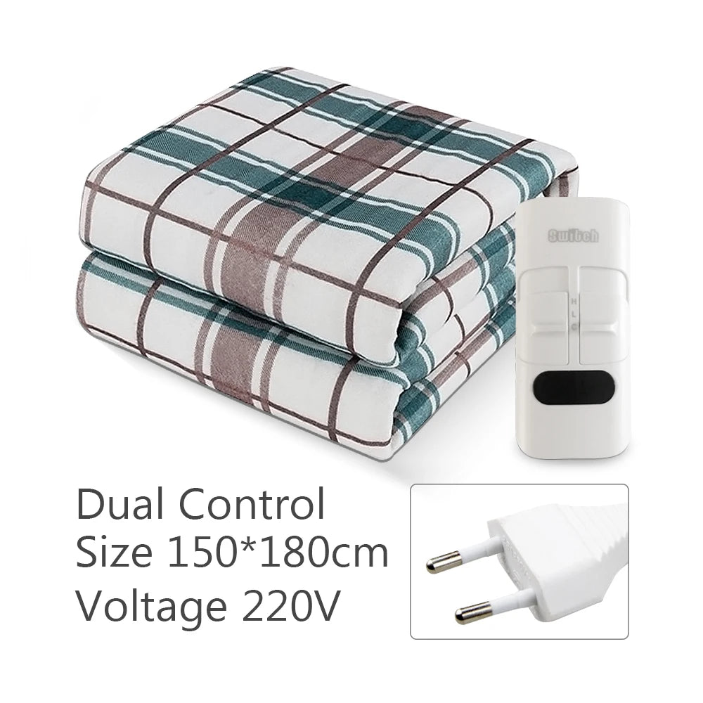 Electric Blanket 220V Thicken Thermostat Electric Blankets 70x150/120x150/150x180cm Electric Heating Blanket Winter Body Warmer