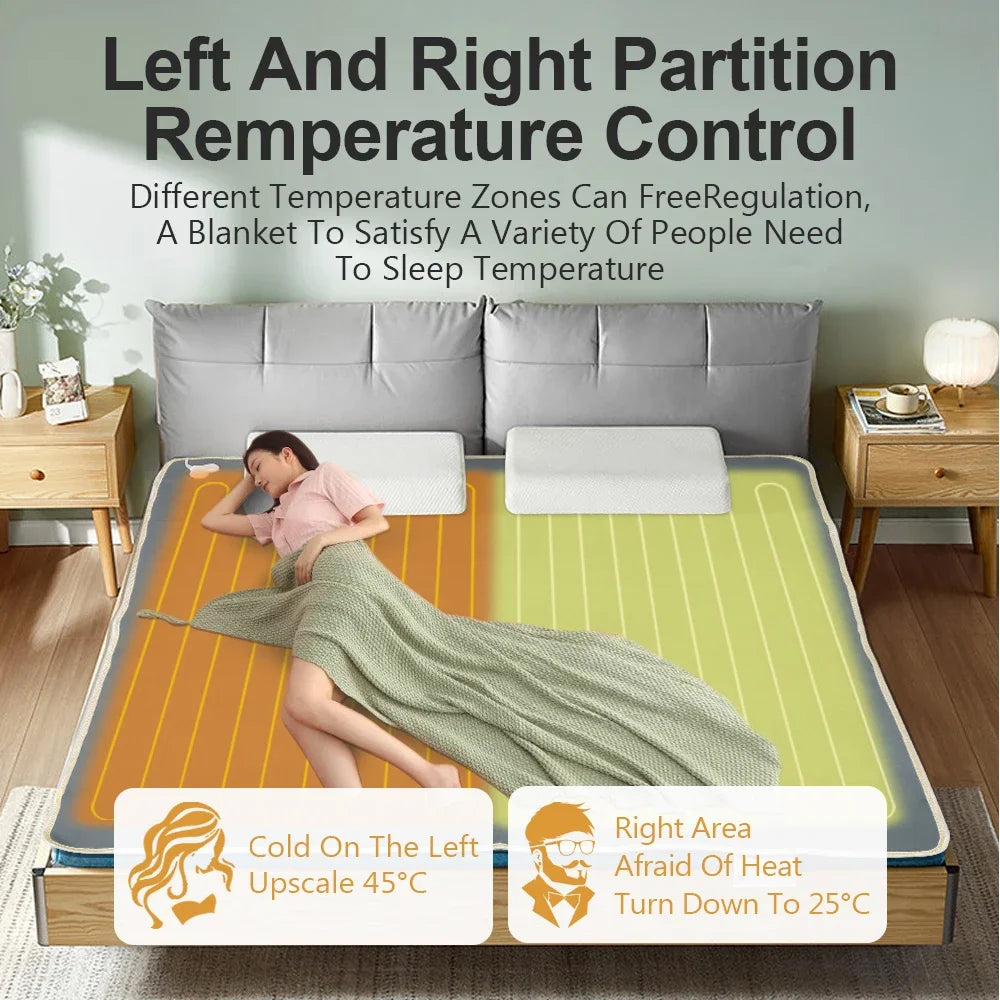 Electric Blanket 220V Thicken Thermostat Electric Blankets 70x150/120x150/150x180cm Electric Heating Blanket Winter Body Warmer
